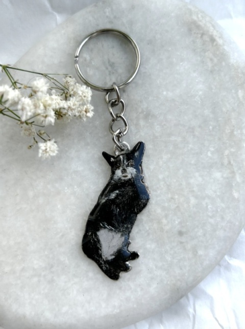 brelok z psem - portret pupila na breloku