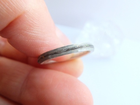 obrączka z sierścią pupila - biżuteria personalizowana z sierścią