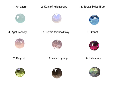 Pierścionki set z sierścią i kamieniami naturalnymi Pierścionki set z sierścią i kamieniami naturalnymi